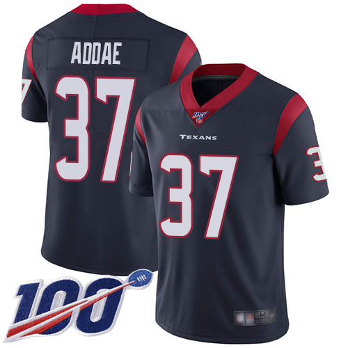 Houston Texans Limited Navy Blue Men Jahleel Addae Home Jersey NFL Football #37 100th Season Vapor Untouchable